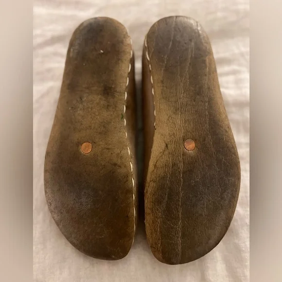 Nefes Handmade Barefoot Grounding Slip-On Loafer Shoes Taupe Leather 8 - 8.5 - Picture 2 of 12